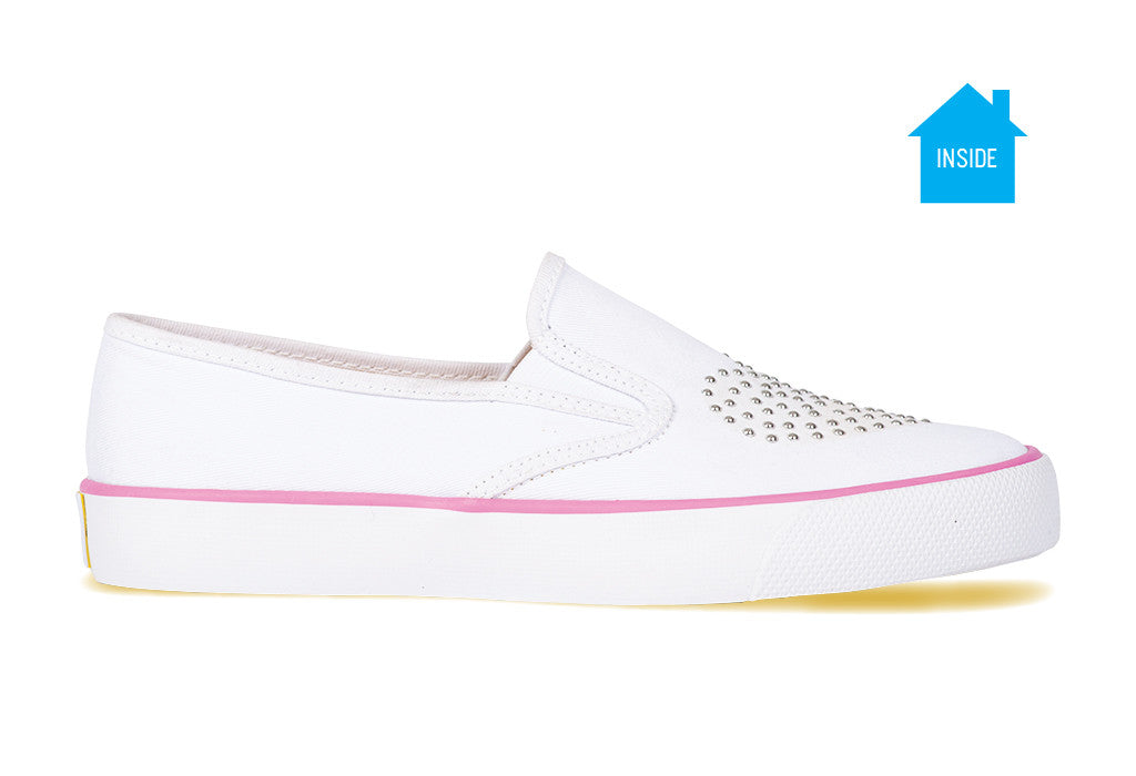 BM Pink Textile Slip-On Sneakers from Louisville
